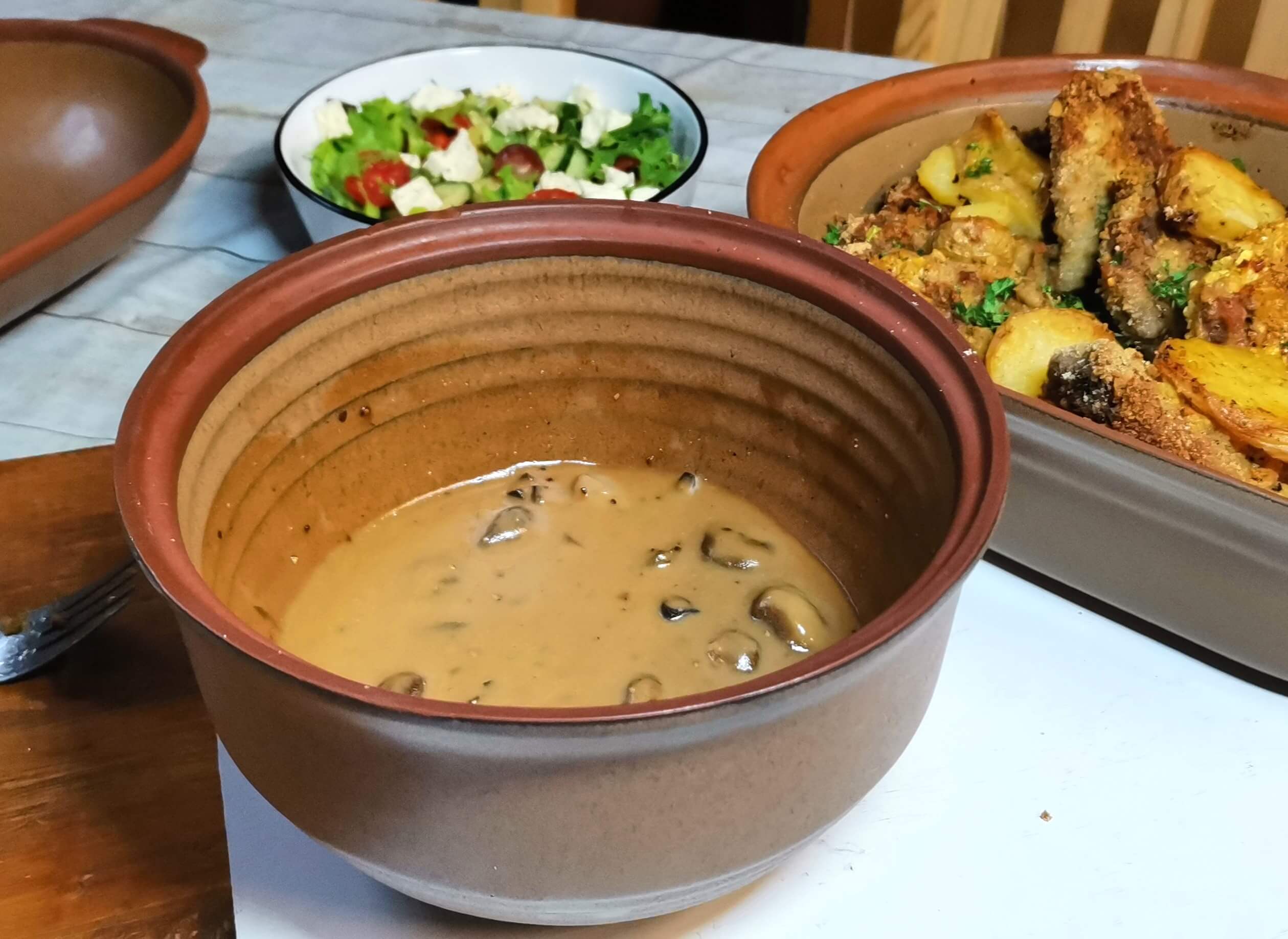 Creamy Mushroom and Black Pepper Sauce Argilla Pottery Online Shop